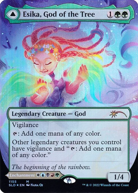 Esika, God of the Tree // The Prismatic Bridge, carte 1155 de Secret Lair Drop