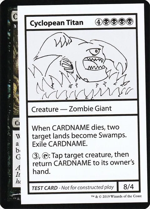 Cyclopean Titan, card 40 from Mystery Booster Playtest Cards 2021