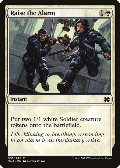 Raise the Alarm, card 31 from Modern Masters 2015