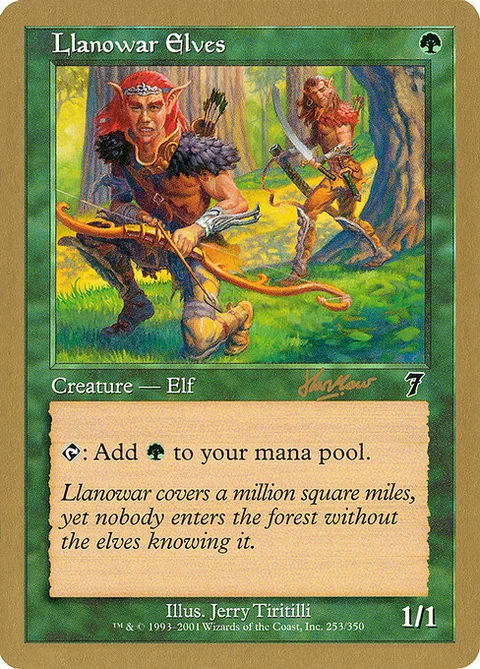 Llanowar Elves, card shh253 from World Championship Decks 2002