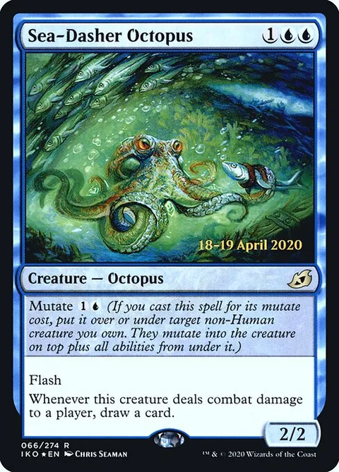 Sea-Dasher Octopus, card 66s from Ikoria: Lair of Behemoths Promos