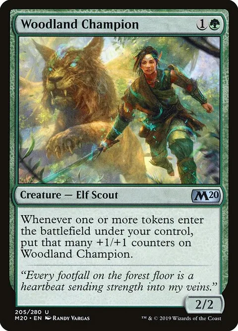 Woodland Champion, carte 205 de Core Set 2020