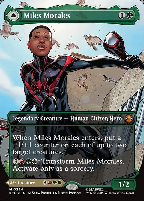 Miles Morales // Ultimate Spider-Man, card 234 from Marvel's Spider-Man