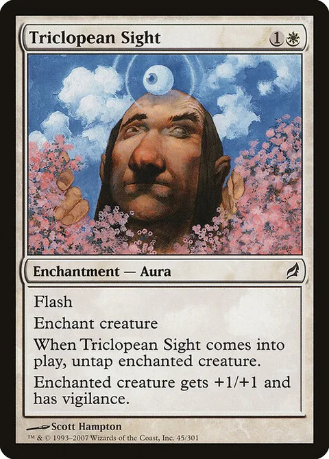 Triclopean Sight, card 45 from Lorwyn