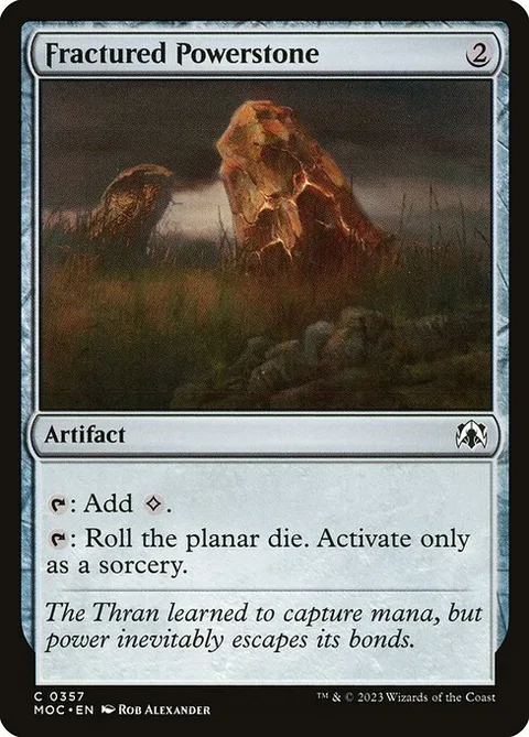 Fractured Powerstone, carte 357 de March of the Machine Commander