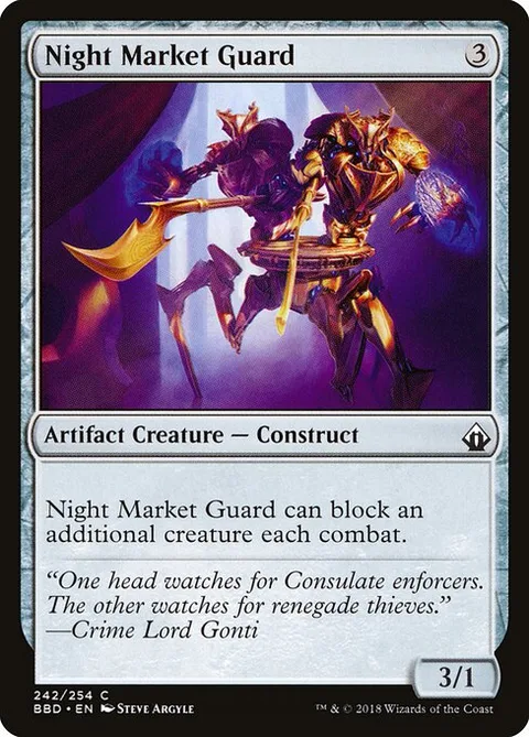 Night Market Guard, card 242 from Battlebond