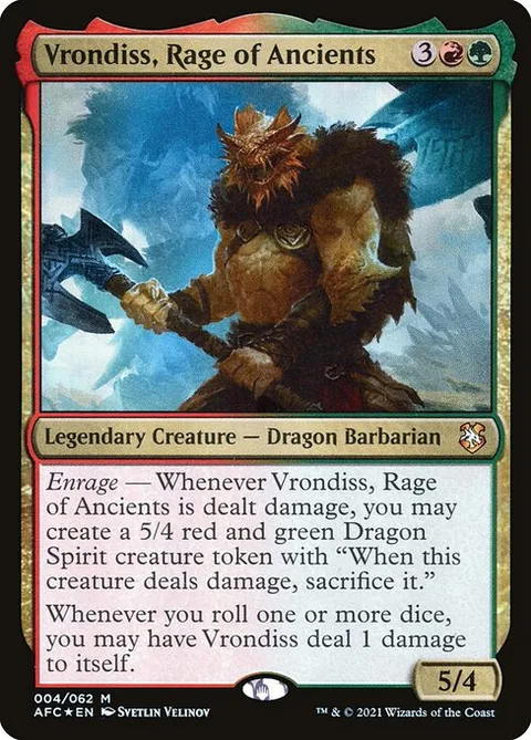 Vrondiss, Rage of Ancients, carte 4 de Forgotten Realms Commander