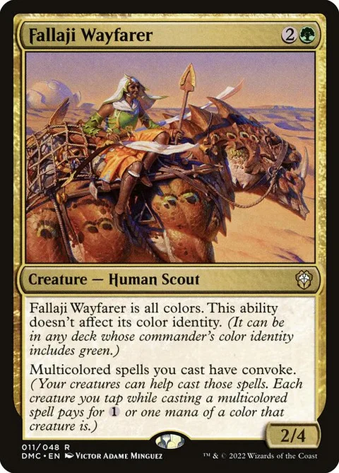 Fallaji Wayfarer, card 11 from Dominaria United Commander