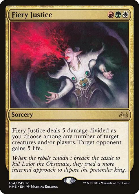 Fiery Justice, carte 164 de Modern Masters 2017