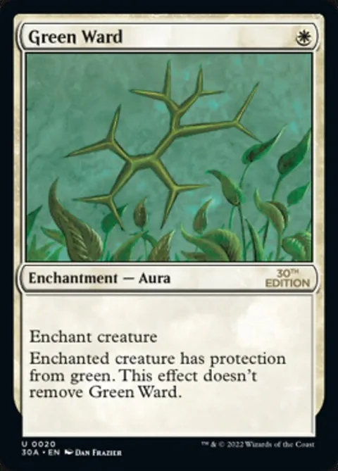 Green Ward, card 20 from 30th Anniversary Edition