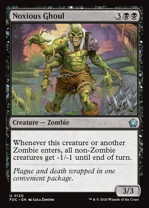 Noxious Ghoul, card 120 from Foundations Commander