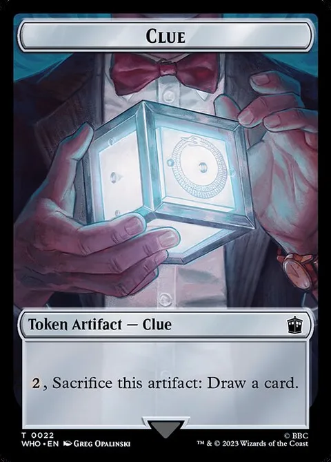 Clue, carte 22 de Doctor Who Tokens
