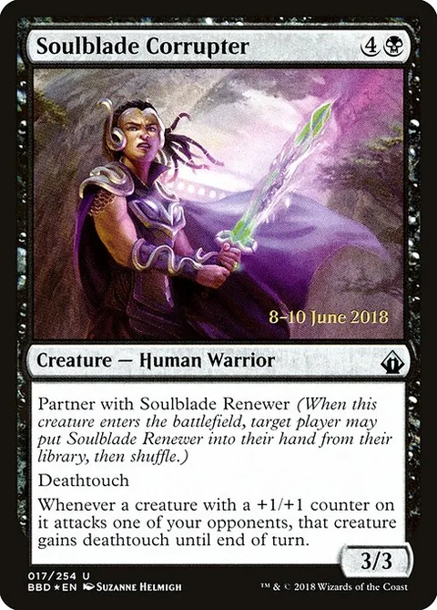 Soulblade Corrupter, card 17s from Battlebond Promos