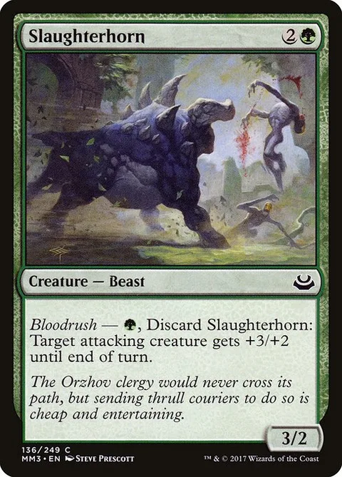 Slaughterhorn, carte 136 de Modern Masters 2017