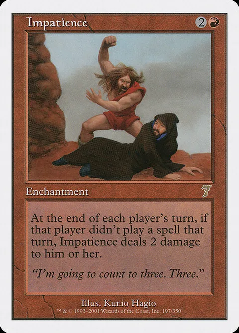Impatience, card 197 from Seventh Edition