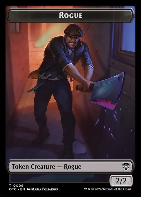 Rogue, card 9 from Outlaws of Thunder Junction Commander Tokens