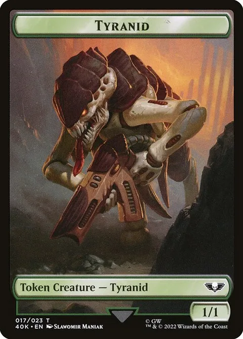Tyranid, carte 17 de Warhammer 40,000 Tokens