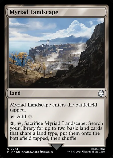 Myriad Landscape, card 274 from Fallout