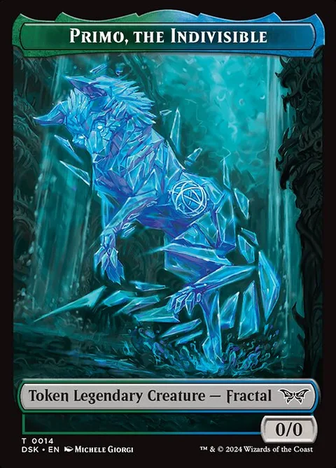 Primo, the Indivisible, carte 14 de Duskmourn: House of Horror Tokens