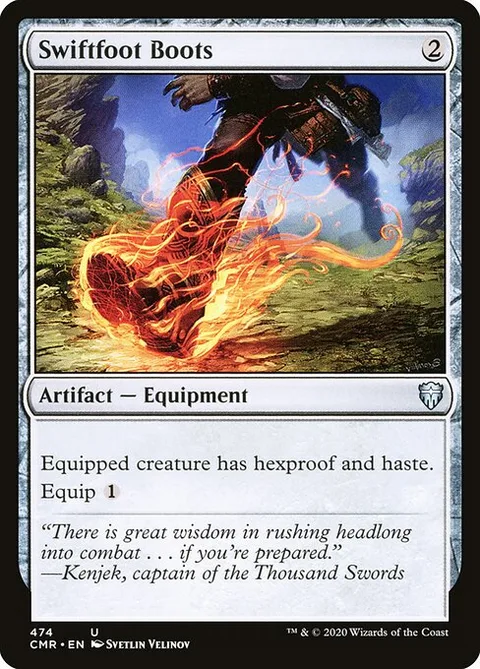 Swiftfoot Boots, card 474 from Commander Legends