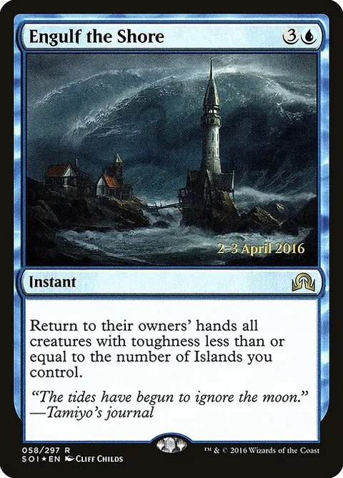 Engulf the Shore, carte 58s de Shadows over Innistrad Promos