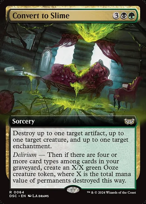 Convert to Slime, card 64 from Duskmourn: House of Horror Commander