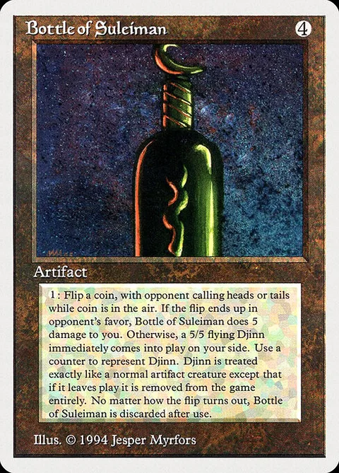 Bottle of Suleiman, carte 237 de Summer Magic / Edgar