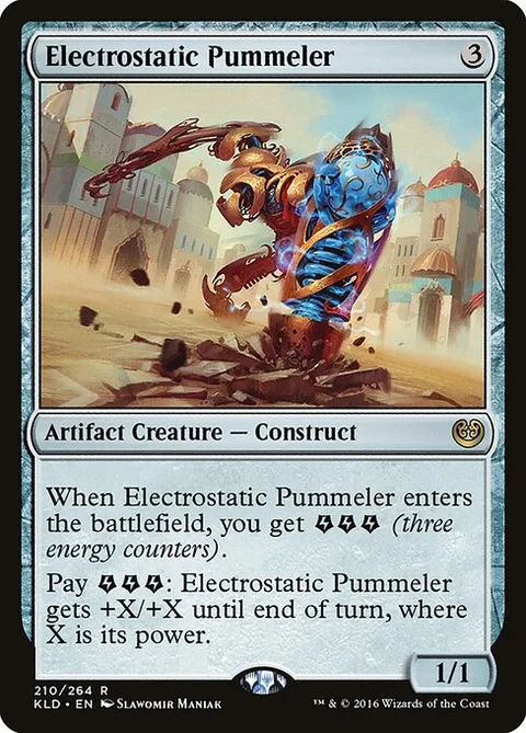 Electrostatic Pummeler, card 210 from Kaladesh