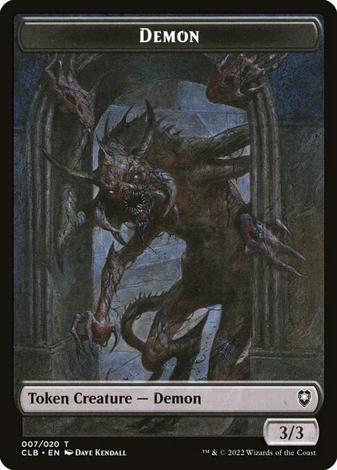Demon, card 7 from Battle for Baldur's Gate Tokens