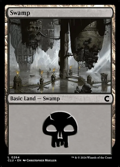 Swamp, carte 264 de Ravnica: Clue Edition