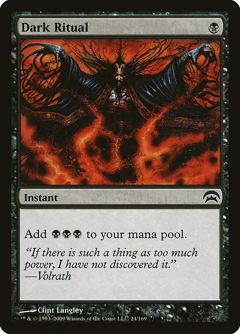 Dark Ritual, card 24 from Planechase