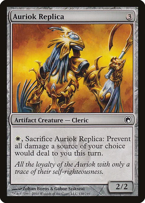 Auriok Replica, card 138 from Scars of Mirrodin