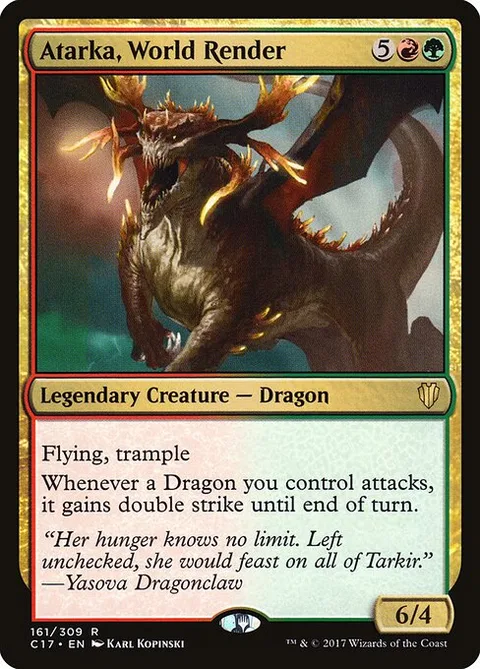 Atarka, World Render, card 161 from Commander 2017