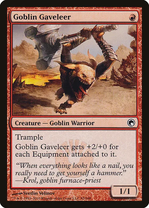 Goblin Gaveleer, carte 92 de Scars of Mirrodin