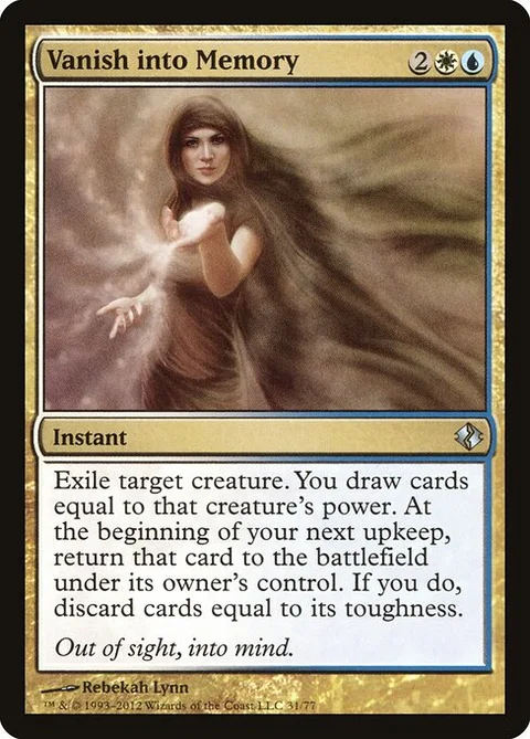 Vanish into Memory, carte 31 de Duel Decks: Venser vs. Koth