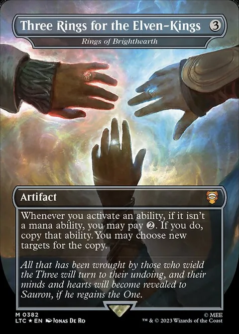 Rings of Brighthearth, card 382 from Tales of Middle-earth Commander