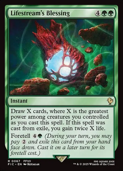 Lifestream's Blessing, card 67 from Final Fantasy Commander