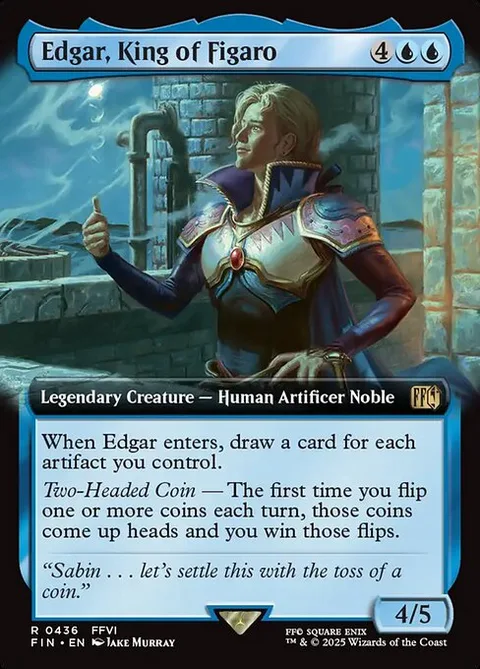 Edgar, King of Figaro, card 436 from Final Fantasy