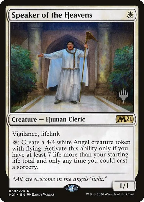 Speaker of the Heavens, carte 38p de Core Set 2021 Promos