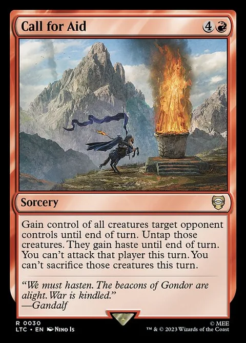 Call for Aid, card 30 from Tales of Middle-earth Commander