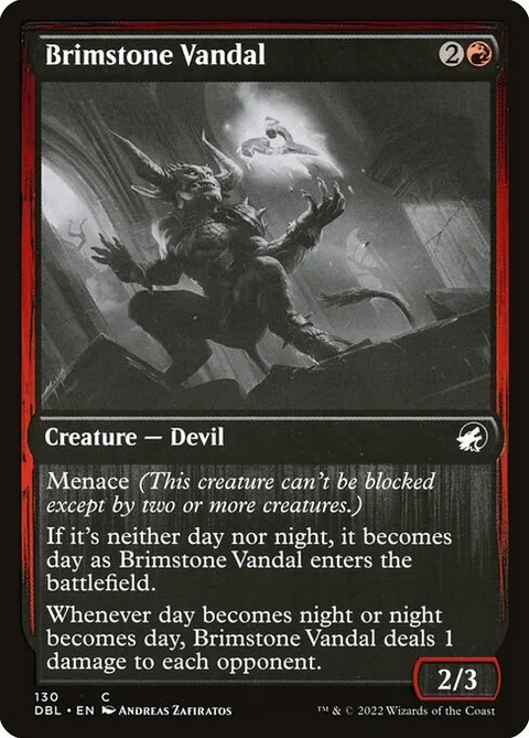 Brimstone Vandal, card 130 from Innistrad: Double Feature