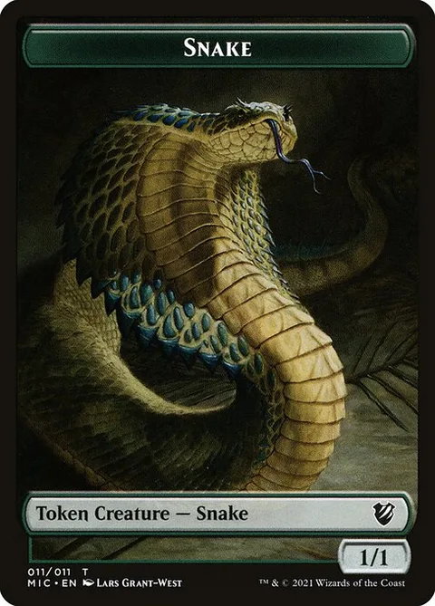 Snake, card 11 from Midnight Hunt Commander Tokens