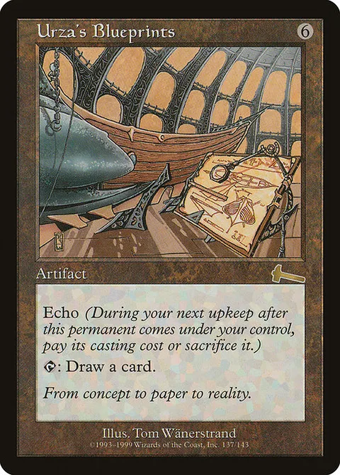 Urza's Blueprints, card 137 from Urza's Legacy