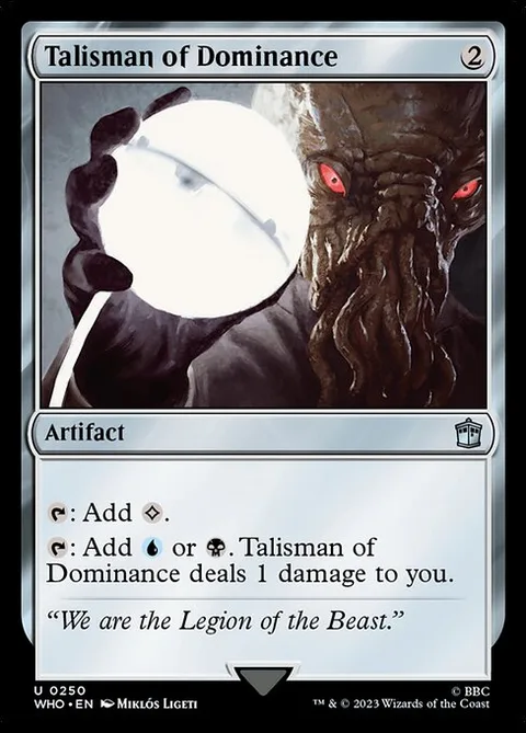 Talisman of Dominance, card 250 from Doctor Who
