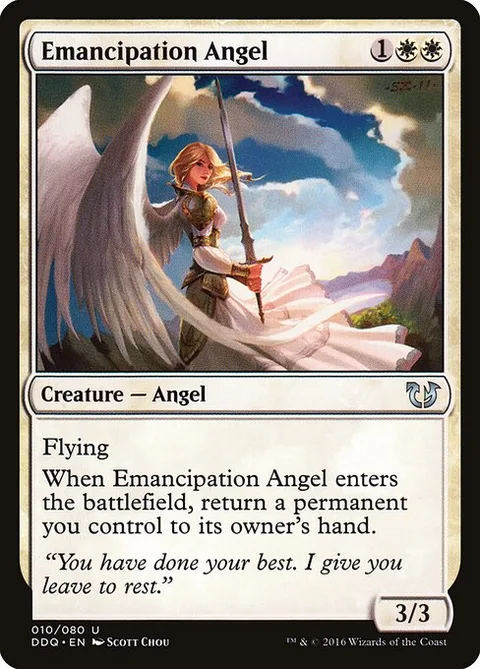 Emancipation Angel, card 10 from Duel Decks: Blessed vs. Cursed