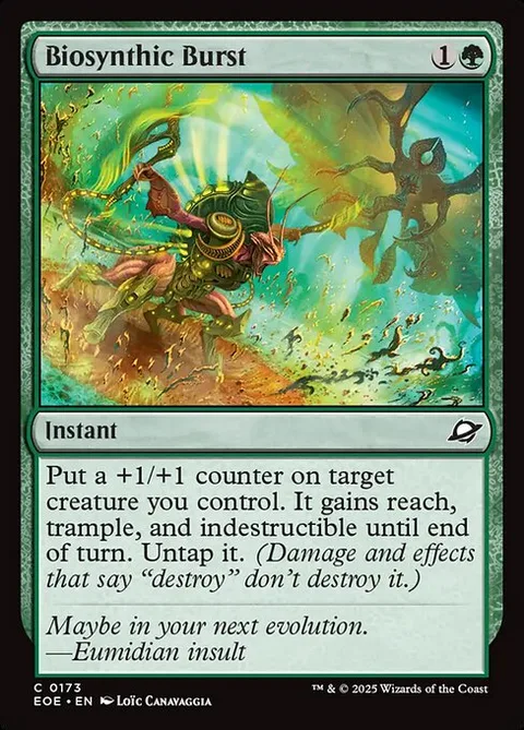 Biosynthic Burst, card 173 from Edge of Eternities