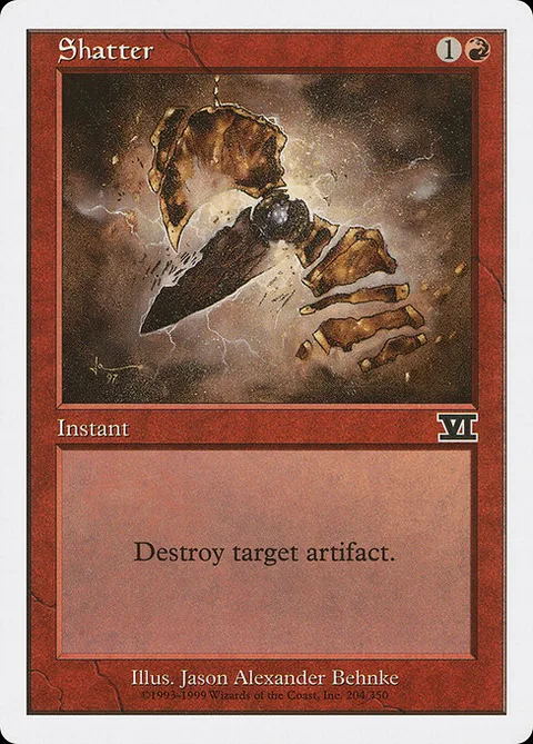 Shatter, card 204 from Classic Sixth Edition