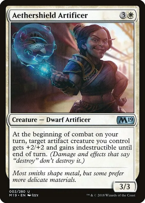 Aethershield Artificer, carte 2 de Core Set 2019