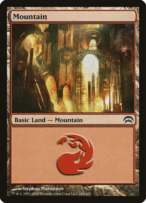 Mountain, card 161 from Planechase