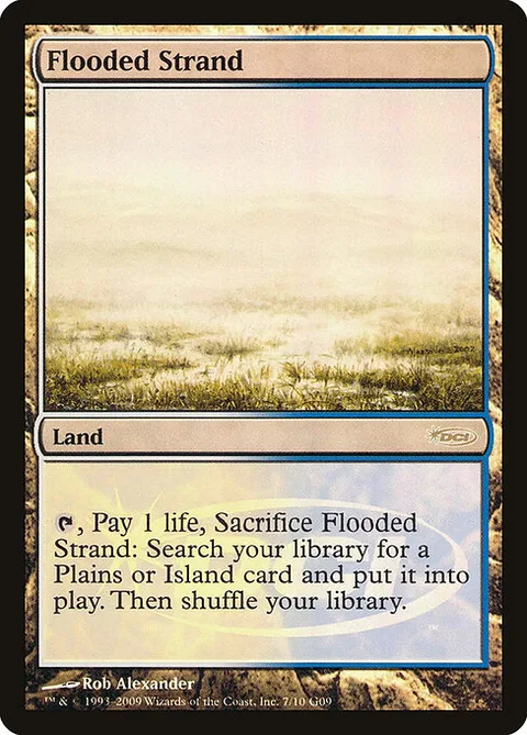 Flooded Strand, card 7 from Judge Gift Cards 2009